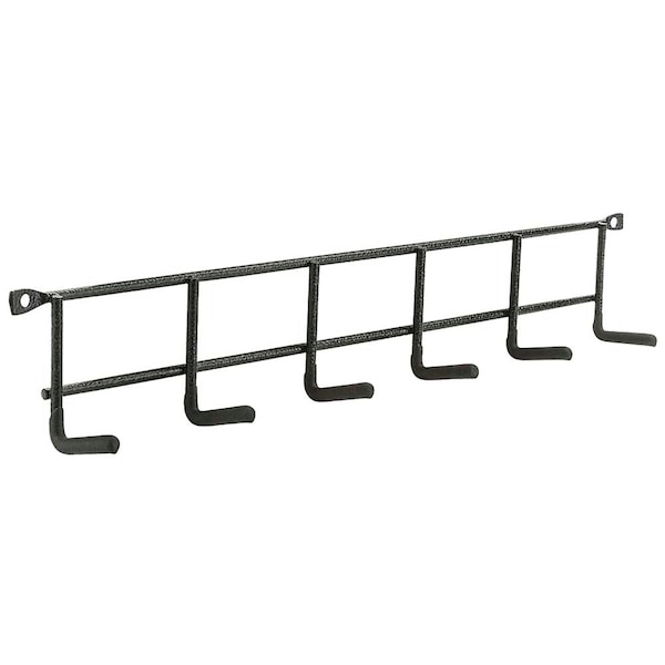 National Hardware National Hardware 16 in. L Vinyl Coated Black Steel Household Hook Rack 15 lb. cap. 1 pk N112-084 - main
